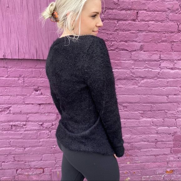 A New Day Black Eye Lash Sweater - Picture 2 of 7